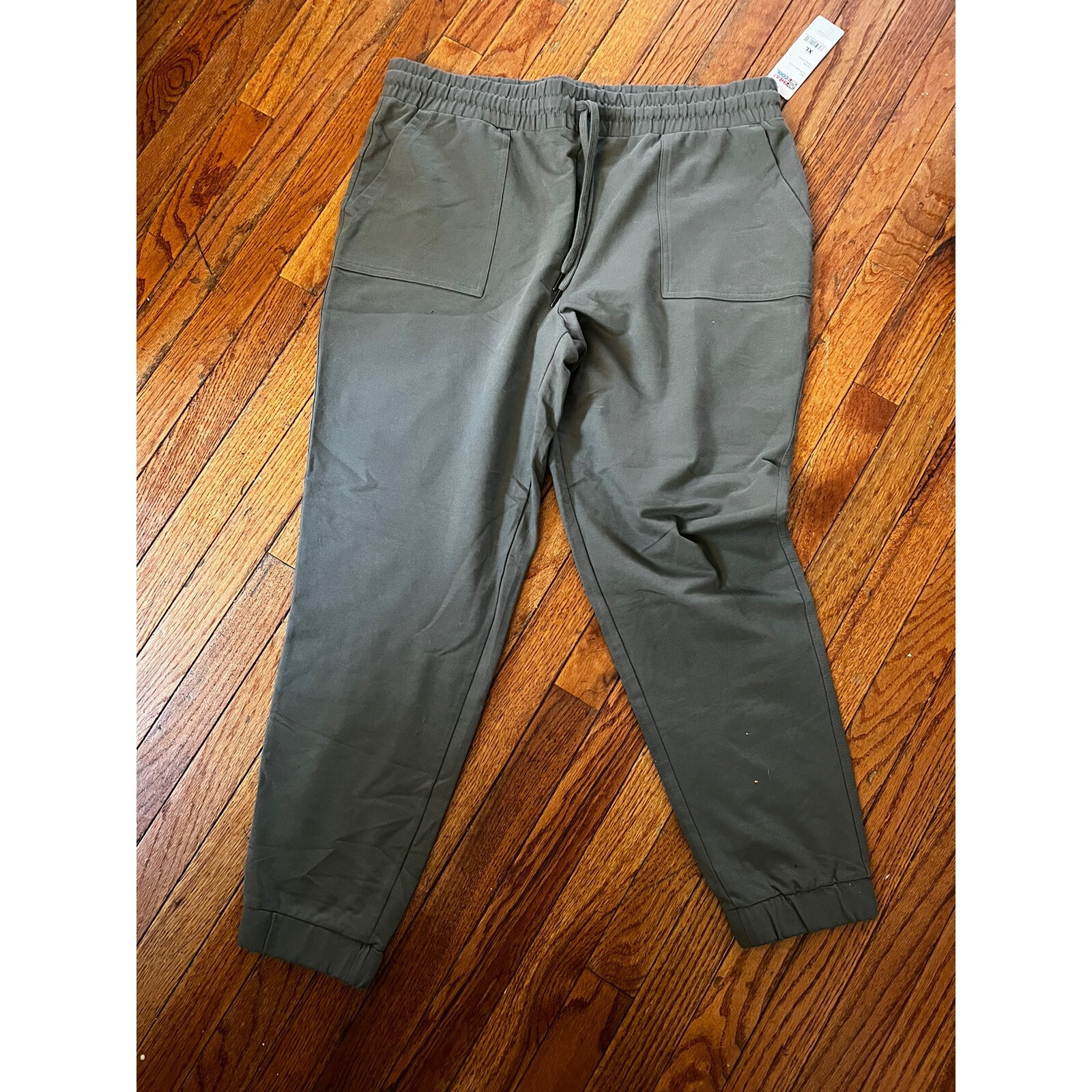 Nwt 32 Degrees Heat Women's Tech Fleece Jogger Pants Clover Green Charcoal Sz Xl